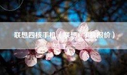 联想四核手机（联想4g手机报价）