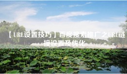 【URL设置技巧】百度搜索推广之URL链接设置及优化