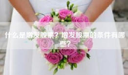 什么是增发股票？增发股票的条件有哪些？