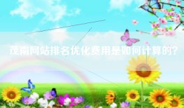 茂南网站排名优化费用是如何计算的？